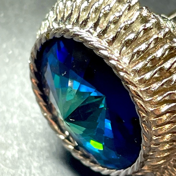 Ocean blue, Austria Crystal cufflinks